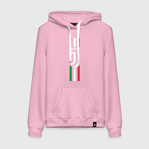 Женская толстовка-худи FC Juventus: Italy / Светло-розовый – фото 1