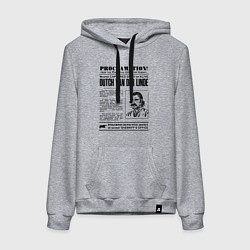 Толстовка-худи хлопковая женская RDR II: Proclamation, цвет: меланж