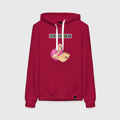Женская толстовка-худи GEODEZZIST / Маджента – фото 1
