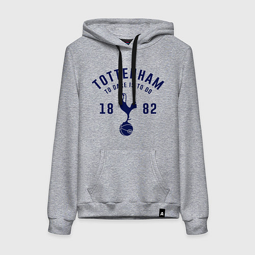 Женская толстовка-худи FC Tottenham 1882 / Меланж – фото 1