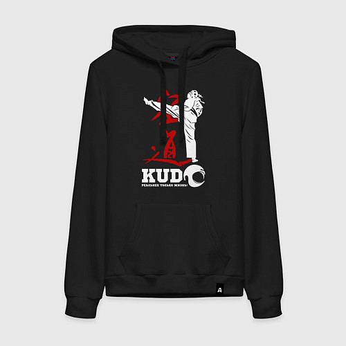 Женская толстовка-худи Kudo / Черный – фото 1