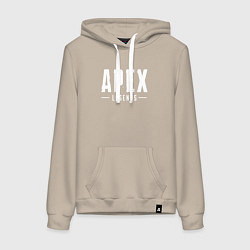 Толстовка-худи хлопковая женская Apex Legends, цвет: миндальный