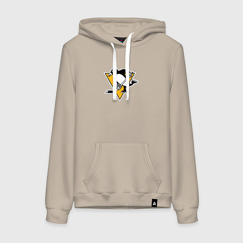 Женская толстовка-худи Pittsburgh Penguins: Evgeni Malkin / Миндальный – фото 1
