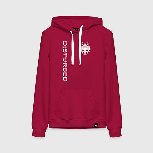 Женская толстовка-худи DISTURBED / Маджента – фото 1