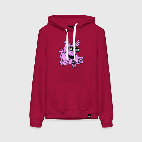 Женская толстовка-худи LIL PEEP / Маджента – фото 1