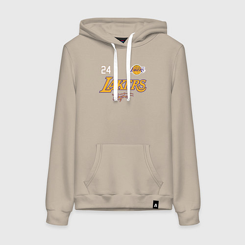 Женская толстовка-худи KOBE BRYANT АВТОГРАФ / Миндальный – фото 1