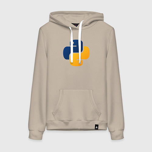 Женская толстовка-худи Python / Миндальный – фото 1