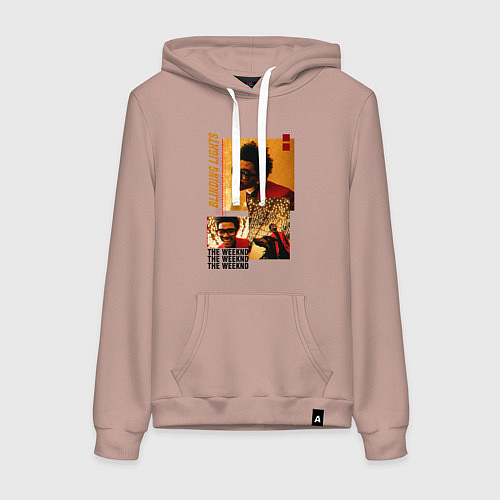 Женская толстовка-худи BLINDING LIGHTS / Пыльно-розовый – фото 1