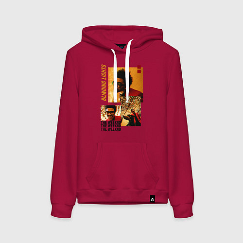 Женская толстовка-худи BLINDING LIGHTS / Маджента – фото 1