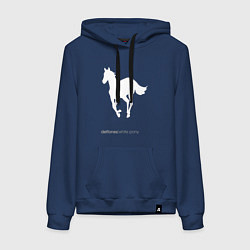 Толстовка-худи хлопковая женская White Pony, цвет: тёмно-синий