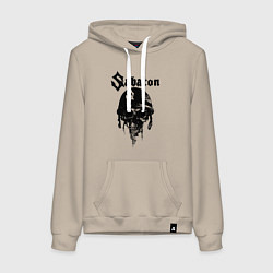 Толстовка-худи хлопковая женская Sabaton, цвет: миндальный