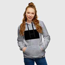 Толстовка-худи хлопковая женская Изоляция, цвет: меланж — фото 2