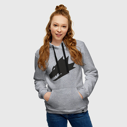 Женская толстовка-худи Саламандры (Salamanders) / Меланж – фото 3