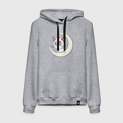 Толстовка-худи хлопковая женская Artemis, цвет: меланж