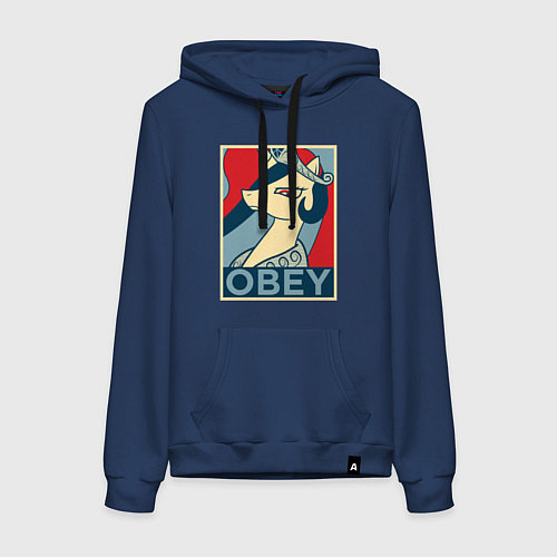 Женская толстовка-худи Trixie OBEY / Тёмно-синий – фото 1