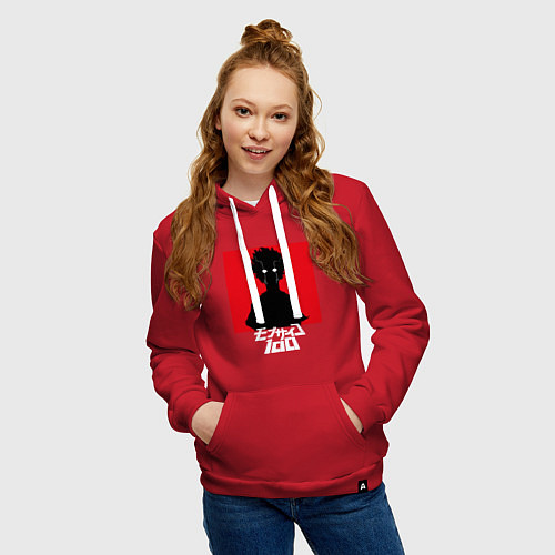 Женская толстовка-худи Mob psycho 100 Z / Красный – фото 3