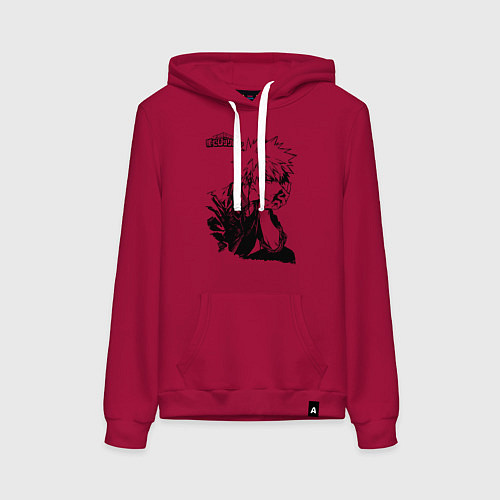 Женская толстовка-худи Моя геройская академия / Маджента – фото 1