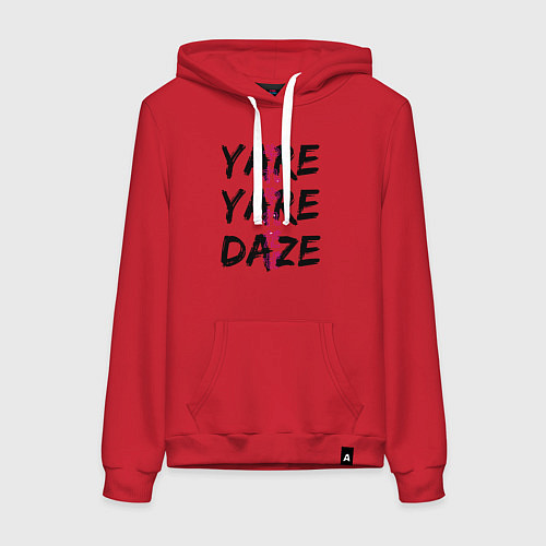 Женская толстовка-худи YARE YARE DAZE / Красный – фото 1