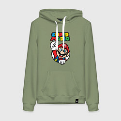 Толстовка-худи хлопковая женская Mario, цвет: авокадо