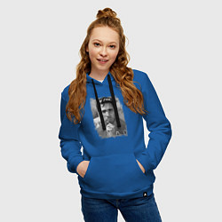 Толстовка-худи хлопковая женская Гачи Билли Херрингтон арт, цвет: синий — фото 2