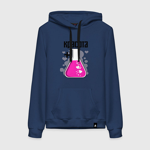 Женская толстовка-худи Силакрасотая / Тёмно-синий – фото 1