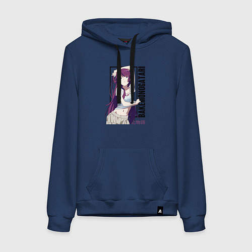 Женская толстовка-худи Bakemonogatari / Тёмно-синий – фото 1