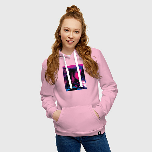 Женская толстовка-худи Фильм драйв / Светло-розовый – фото 3