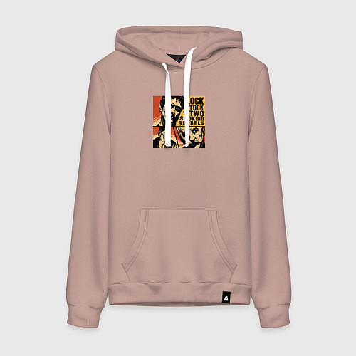 Женская толстовка-худи Карты, деньги, два ствола Фильм Гая Ричи / Пыльно-розовый – фото 1