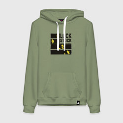 Толстовка-худи хлопковая женская Lock, Stock and Two Smoking Barrels 1998, цвет: авокадо