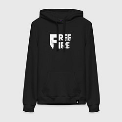 Женская толстовка-худи FREEFIRE FF WHITE LOGO Z