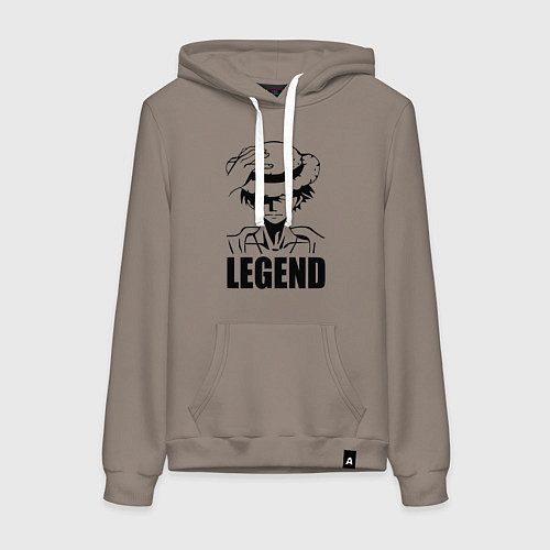 Женская толстовка-худи Луффи Легенда One Piece / Утренний латте – фото 1