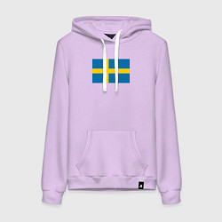 Женская толстовка-худи Швеция Флаг Швеции