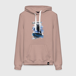 Толстовка-худи хлопковая женская The Bronze Horseman, цвет: пыльно-розовый