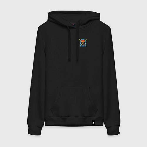 Женская толстовка-худи Терское КазВ с Эмблемой / Черный – фото 1