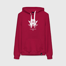 Толстовка-худи хлопковая женская Aurel Vlaicu Гирокоптер из Доты 2, цвет: маджента