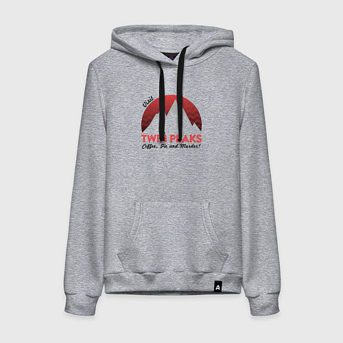 Женская толстовка-худи Твин Пикс 2022 ltd / Меланж – фото 1