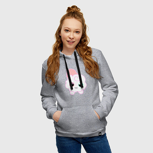 Женская толстовка-худи Toca Kitchen котик / Меланж – фото 3