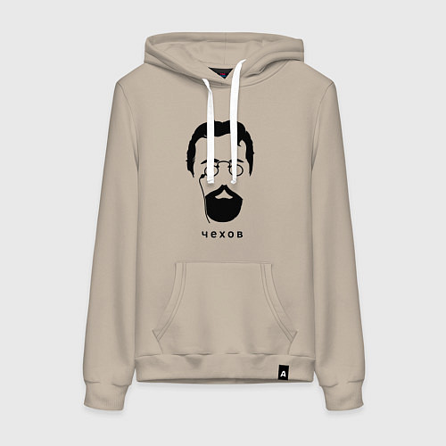 Женская толстовка-худи Чехов / Миндальный – фото 1