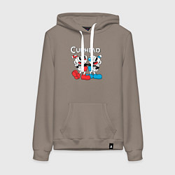 Женская толстовка-худи Cuphead Чашечки