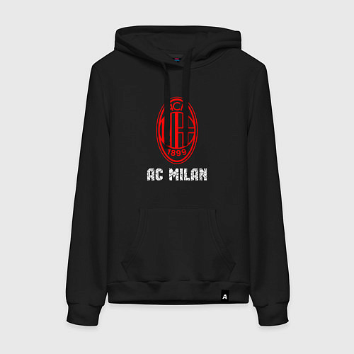 Женская толстовка-худи МИЛАН AC Milan / Черный – фото 1