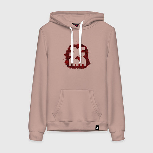 Женская толстовка-худи Знак Кхорна пятно / Пыльно-розовый – фото 1