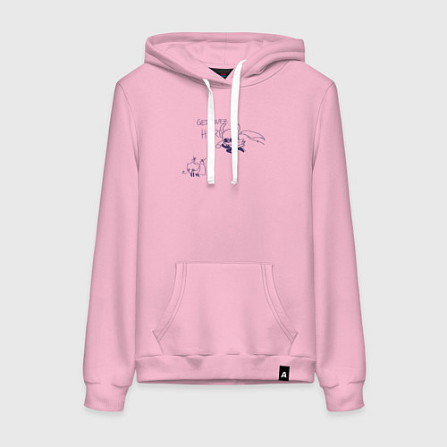 Женская толстовка-худи GET OVER HERE Hollow Knight / Светло-розовый – фото 1