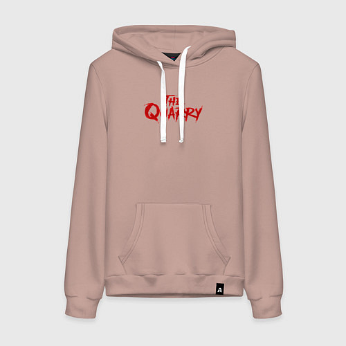Женская толстовка-худи The Quarry logo / Пыльно-розовый – фото 1