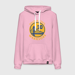 Толстовка-худи хлопковая женская GS Warriors, цвет: светло-розовый
