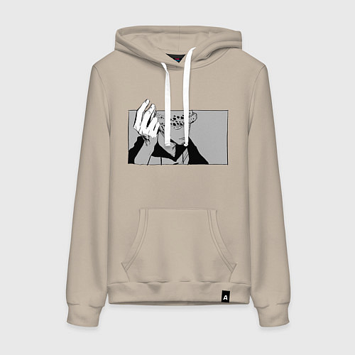 Женская толстовка-худи Трафальгар Ло - One Piece / Миндальный – фото 1