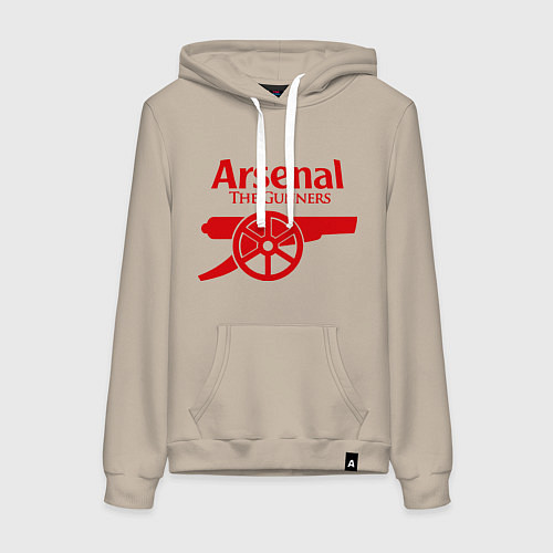 Женская толстовка-худи Arsenal: The gunners / Миндальный – фото 1