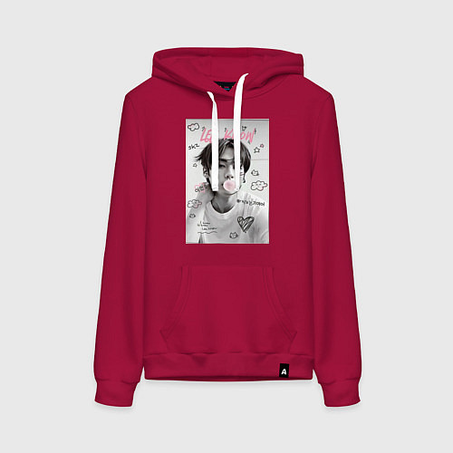 Женская толстовка-худи Lee Know Stray Kids / Маджента – фото 1