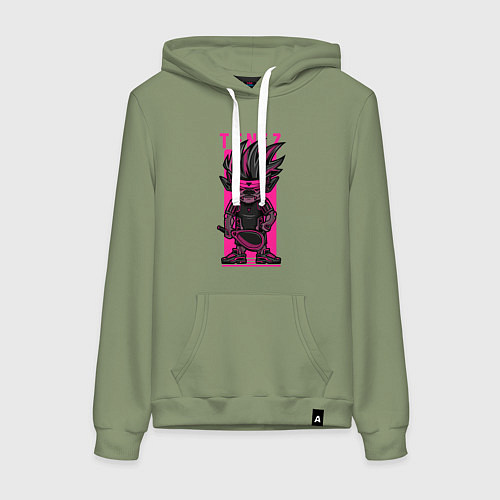 Женская толстовка-худи Пёс теннисист / Авокадо – фото 1