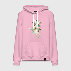 Толстовка-худи хлопковая женская Нахида - Genshin Impact, цвет: светло-розовый