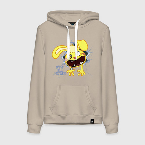 Женская толстовка-худи Cuddles / Миндальный – фото 1